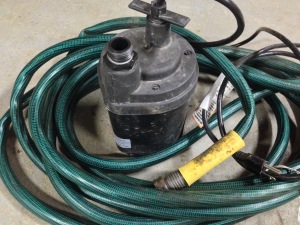 Even if you only have an inexpensive pump with a garden hose, it will handle smaller amounts of flooding.