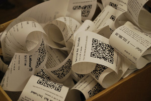 Thermal BPA lined receipts. Image courtesy ben_osteen, some rights reserved. https://www.flickr.com/photos/ben_on_the_move/